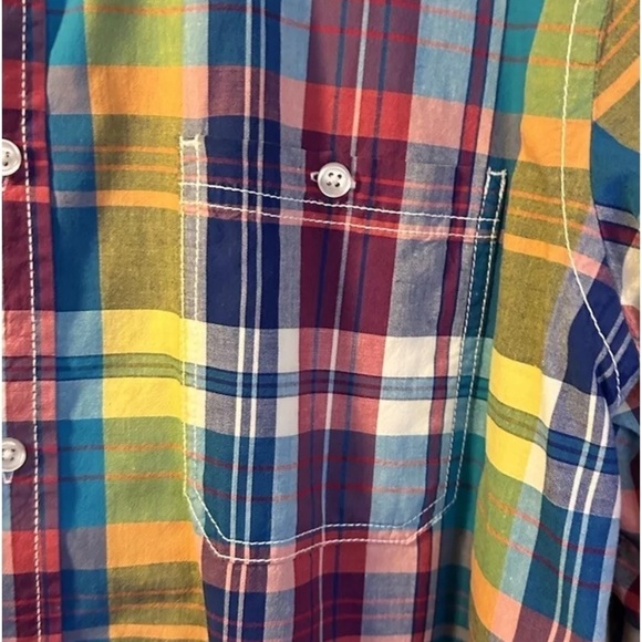 Club Room Long Sleeve Plaid B/D Shirt Sz Large EUC Multicolor Men’s - Picture 4 of 7